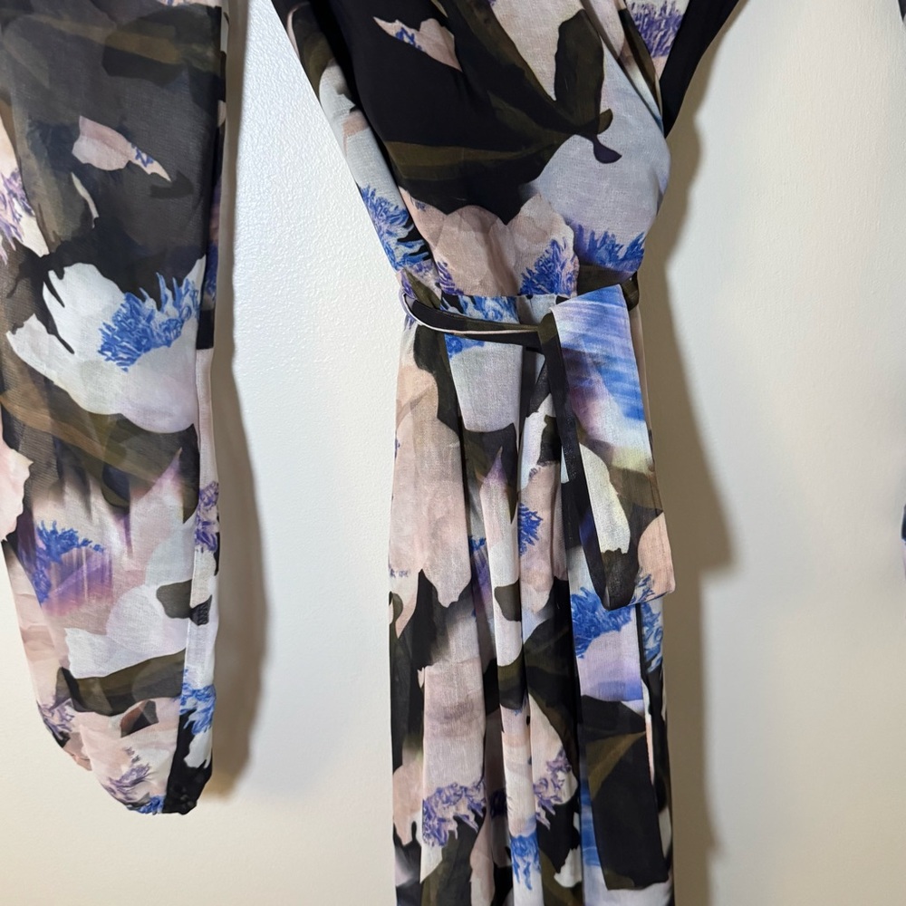 Bar III Chic Floral Wrap Dress - Picture 5 of 5